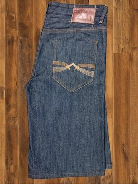 Vintage Ecko Unltd. Denim Shorts Dark Wash Y2K Streetwear Baggy